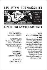 Biuletyn Poznańskiej Biblioteki Anarchistycznej nr 4