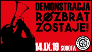 Nasz opór trwa. 14 września demonstracja w obronie Rozbratu