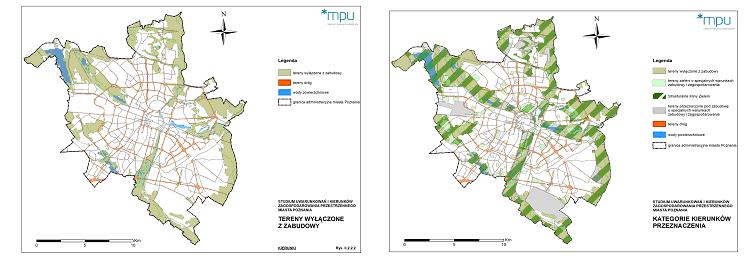 kliny zieleni mapa