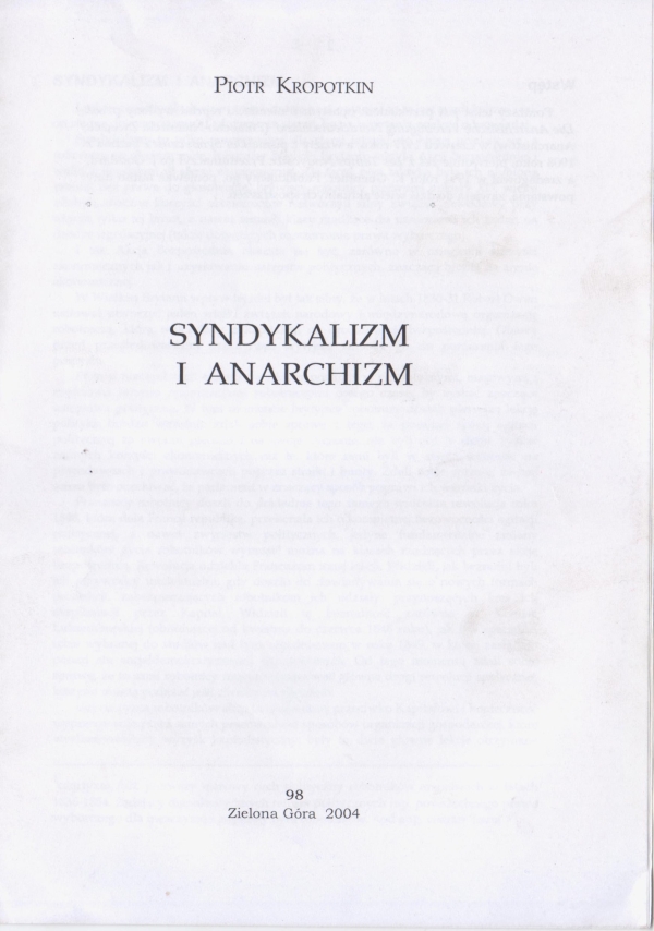 Syndykalizm i anarchizm