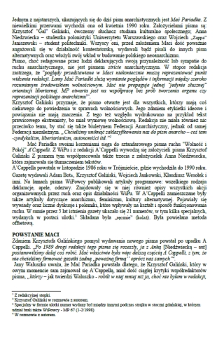 Mać Pariadka historia