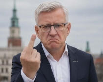 Jaśkowiak ma cię za debila. A do tego rasistę.