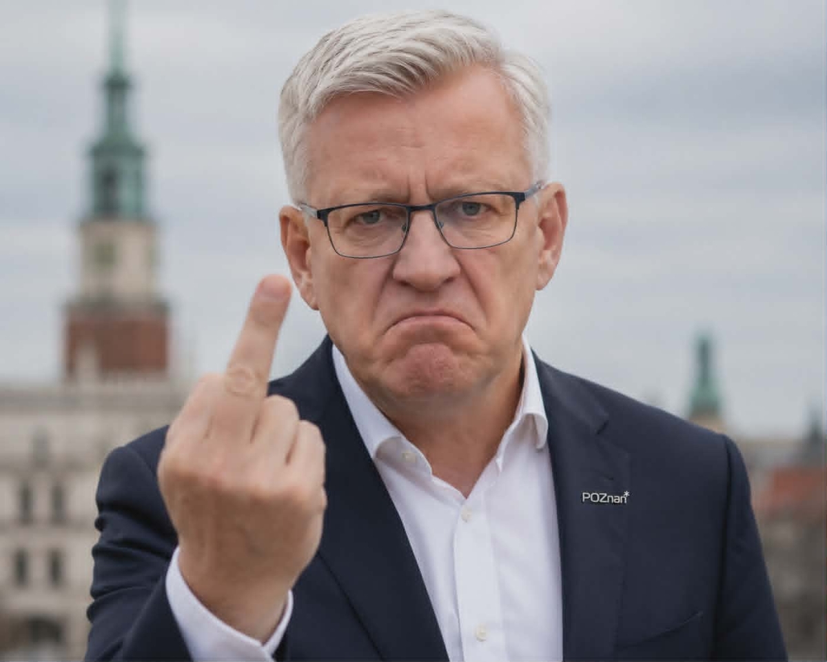 Jaśkowiak ma cię za debila. A do tego rasistę.