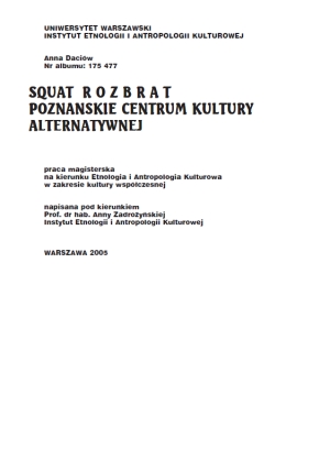 SQUAT ROZBRAT POZNAŃSKIE CENTRUM KULTURY ALTERNATYWNEJ