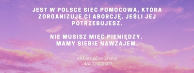 To Ty decydujesz o tym, co dzieje się w granicach Twojego ciała.