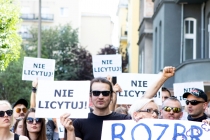 Pikieta na ul. Kochanowskiego