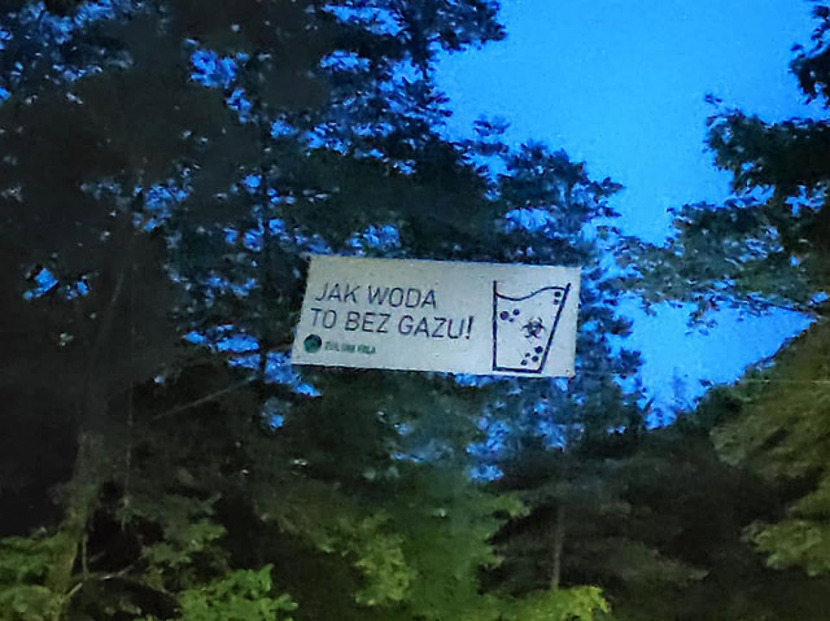 Jak woda to bez gazu – protest