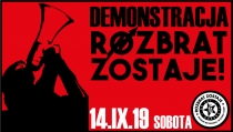 Nasz op&oacute;r trwa. 14 września demonstracja w obronie Rozbratu
